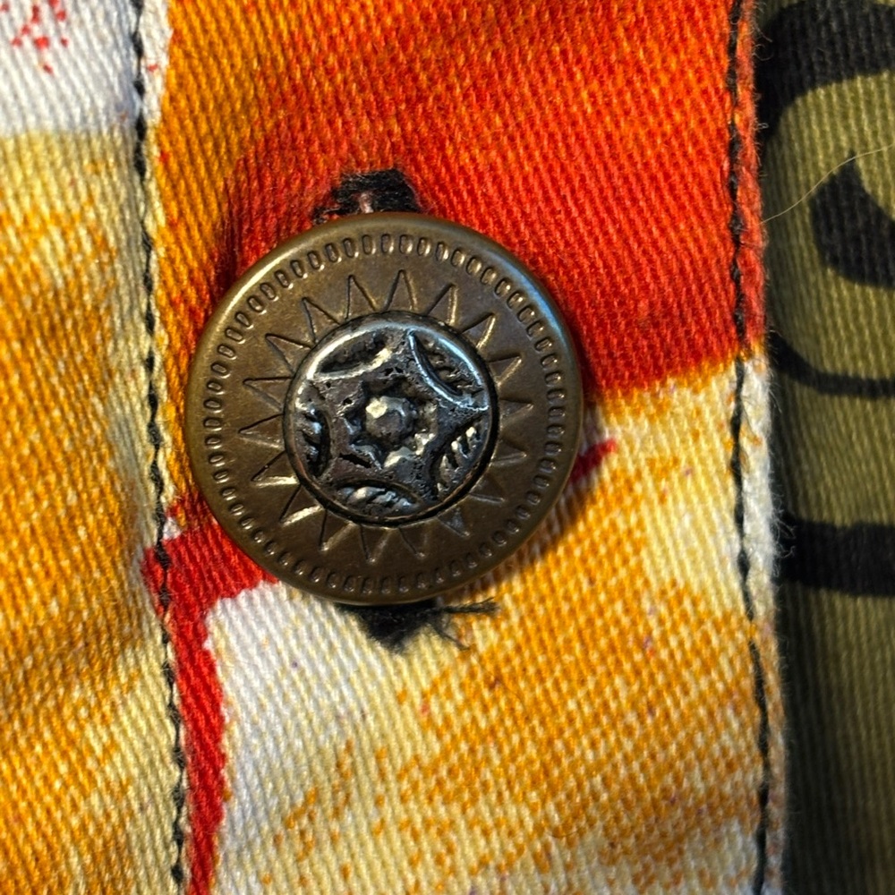 Kaktus Multicolor Abstract Button Down Shacket - Picture 10 of 11